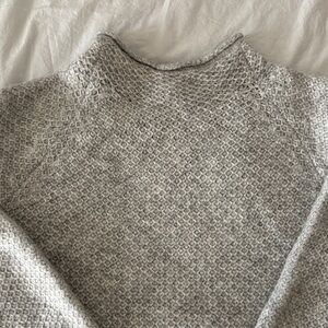 Talbots Light Gray Women's Cowl Neck Sweater